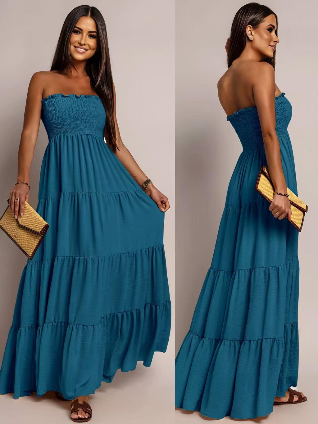 Longue robe bustier