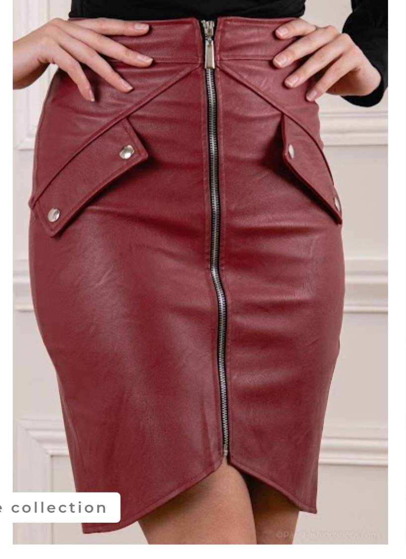 Jupe simili cuir