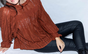 Blouse terracota